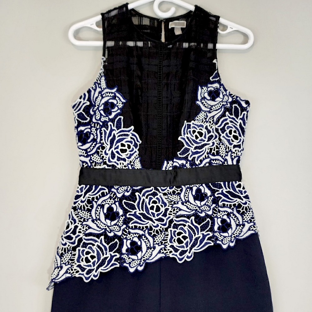 REVOLVE Chelsea28 Lace Bodice Mixed Media Jumpsuit - Picture 4 of 10